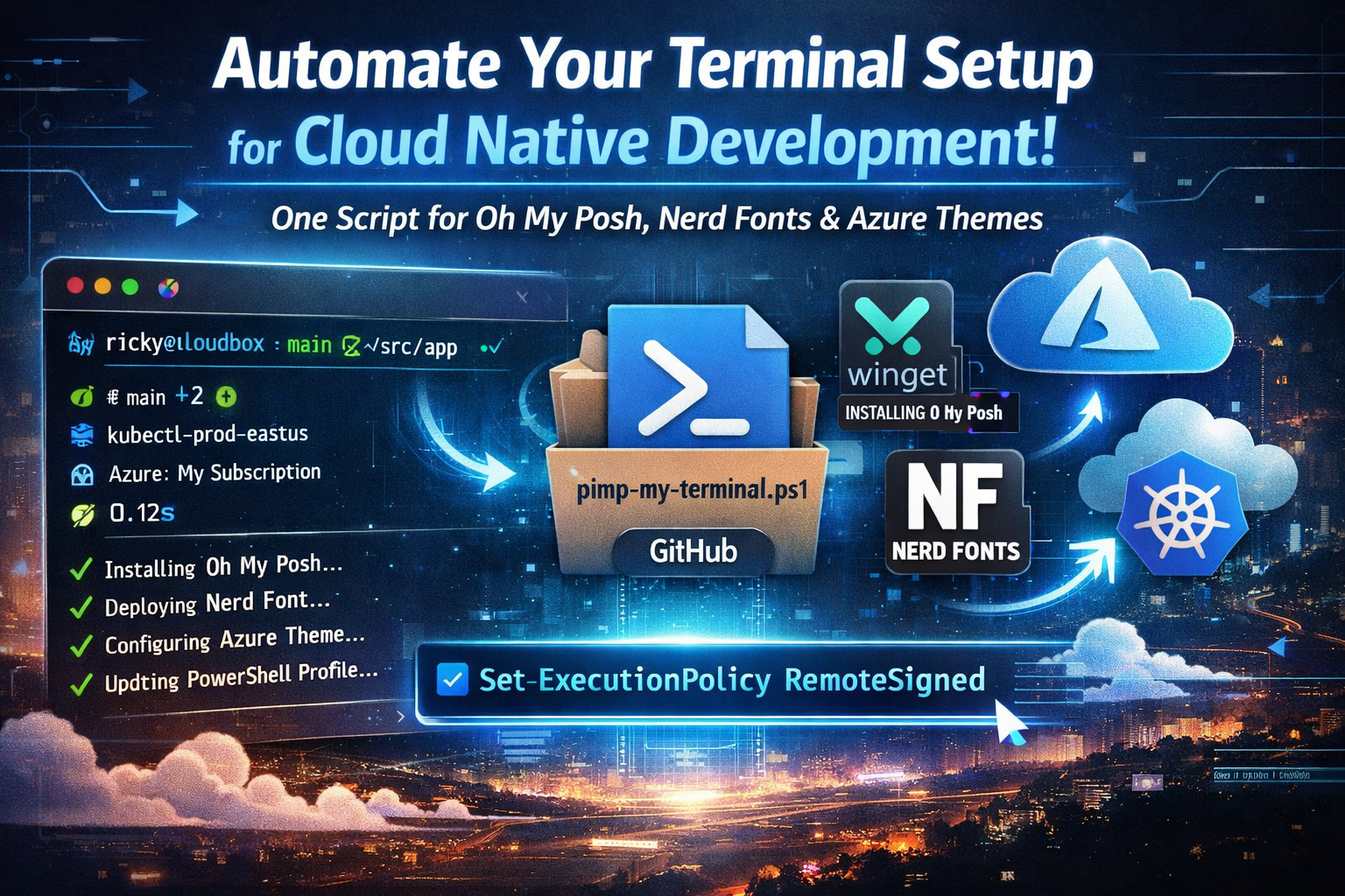 Pimp My Terminal - Terminal Customization with Oh My Posh - A Cloud Native Terminal Setup